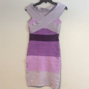 Multi-color Bebe bodycon dress